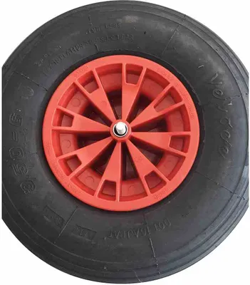 Produktbild von LIMEX Ersatzrad 3,5x6 PP-Felge Rad für Schubkarre Gartenkarre | Rot | Starco