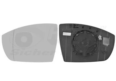 Produktbild von VAN WEZEL Spiegelglas Außenspiegel Links für FORD ECOSPORT Asphärisch 1803835