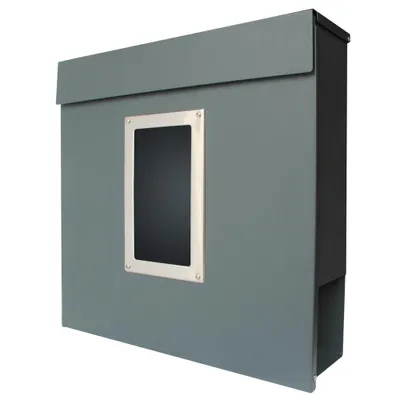 Produktbild von Modern Briefkasten Wandbriefkasten Postkasten Zeitungsfach Zeitungsrolle Edelstahl Stahl V2Aox, Farbe:Anthrazit 4 (MB05)