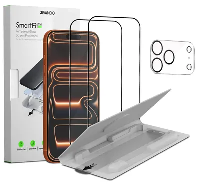 Produktbild von 2-Pack iPhone 17 Pro Displayschutzfolie & 1-Pack Kameraschutz - Gehärtetes Glas | [Automatische Installation] - Blasenfrei