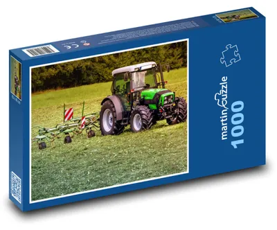 Obrázok produktu pre Puzzle 1000 Traktor na zelenej lúke - martinpuzzle