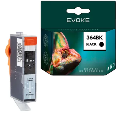 Produktbild von Evoke kompatible Tinte für HP 364XL HP364 CN684EE Schwarz 22 ml 670 Seiten PhotoSmart 5510 5514 5515 5520 5522 5524 5525 6510 6520 7510 7520 B010 B109 B110 B111 B211 B8550 C5380 C6380 D5460 D7560; DeskJet 3070A 3520; OfficeJet 4620