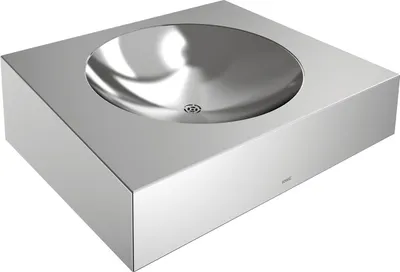 Immagine prodotto di KWC AR lavabo singolo, HEAVY DUTY, acciaio inox, 500x160x425 mm, montaggio posteriore a parete