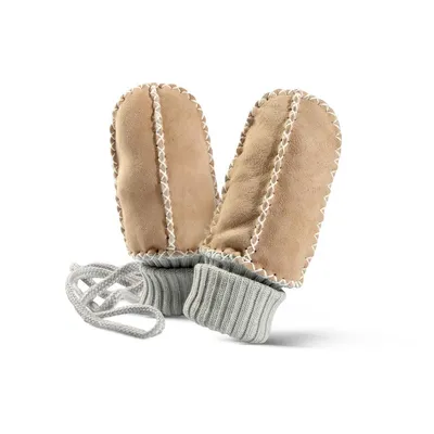 Produktbild von Fellhof Baby-Lammfellfäustel Handschuhe Fäustlinge creme 0-9 Monate ABS