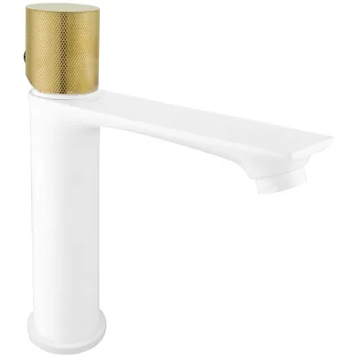 Obrázek produktu pro Mexen Royo One umyvadlová baterie, Bílá/Zlatá - 72201-25