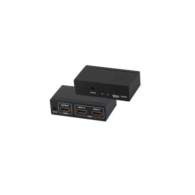 Obrázok produktu pre shiverpeaks®--HDMI prepínač, 2x IN 1x OUT, 4K2K, 3D, kovový kryt, VER1.4