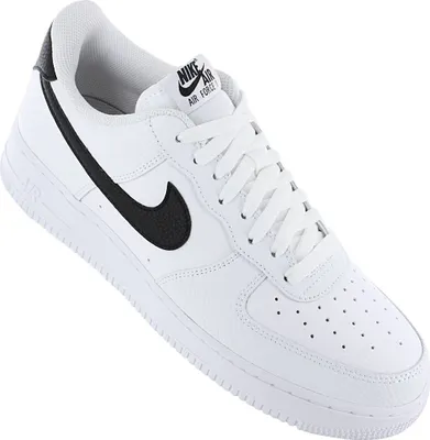 Produktbild von Nike Air Force 1 Low '07 "White Black Pebbled Leather" Weiß, Größe: 41