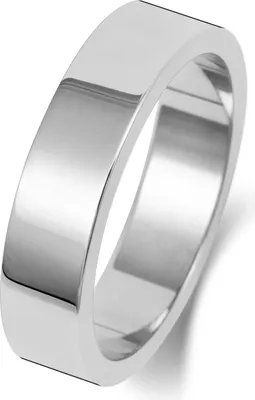 Image de Bague de Mariage/Alliance Homme/Femme 5mm Plat Or Blanc 375/1000, 59 (18.8); TRS188349KWRSR