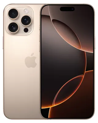 Produktbild von Apple iPhone 16 Pro Max, 256GB, Titan Wüstensand, Titan Wüstensand, 256GB, 6,9", 4,5 - 30 W USB PD,