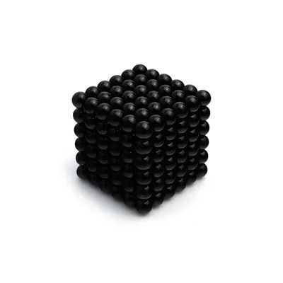 Image de 216 pièces Aimant à bille en néodyme 6 mm Ø Noir - Puzzle