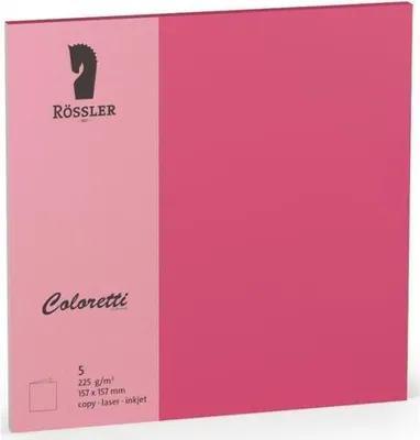 Immagine prodotto di Cartoncino doppio 157x157 colouretti 5 unità fucsia