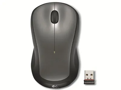 Produktbild von Logitech M310, Beidhändig, Laser, RF Wireless, 1000 DPI, Grau, Silber