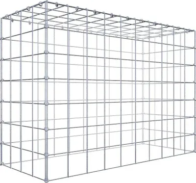 Produktbild von Anbaugabione Typ 3 100 cm x 70 cm x 40 cm (L x H x T), Maschenweite 10 cm x 10 cm, C-Ring