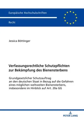 Produktbild von Verfassungsrechtliche Schutzpflichten zur Bekämpfung des Bienensterbens