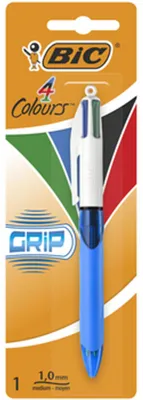Image de Stylo à bille bic 4-colour grip m bleu | Blister a 1 pièce