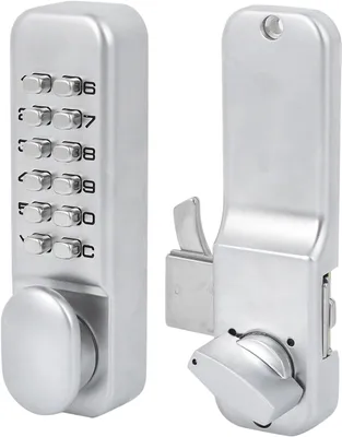 Produktbild von Vorhängeschloss Mechanisches Codeschloss mit Tastatur, 1–11 Ziffern, schlüsselloser Zugang, Schiebetürschloss, Nachtriegel für Küche, Büro, Balkon