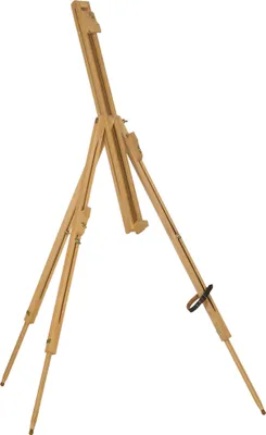 Produktbild von Höhenverstellbare Staffelei aus Buchenholz, klappbar für Leinwände bis 107 cm - Künstlerbedarf