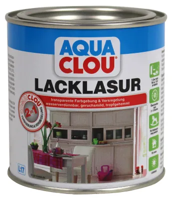 Produktbild von Clou 0,375L L17 Lack Lasur steingrau