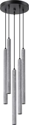 Produktbild von Pendelleuchten PASTELO 5P beton 5xG9 8W Beton 110x25x25cm Sollux Lighting