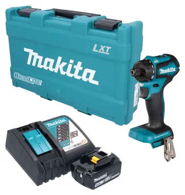 Produktbild von Makita DDF 083 RG1K Akku Bohrschrauber 18 V 40 Nm 1/4" Brushless + 1x Akku 6,0 Ah + Ladegerät + Koffer