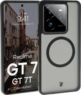 Produktbild von Bizon Case MatteO Magnetic Realme GT 7 / 7T rauchschwarz