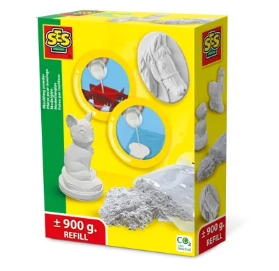 Zdjęcie produktu dla SES Creative Moulding powder, Zestaw do odlewania / malowania dla dzieci, 5 lat(a), Biały
