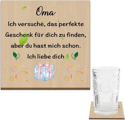 Produktbild von Geschenk für Oma, Untersteller, Geburtstag