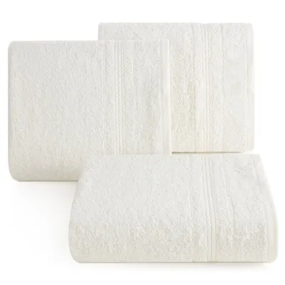 Imagen del producto de Toalla Elma, 70x140 cm, color crema, de felpa, 450 g/m², marca Eurofirany