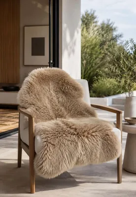 Produktbild von Lammfell Merino Milchkaffee - Größe: 100-110