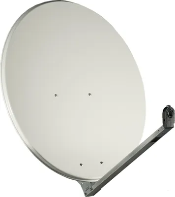 Produktbild von Gibertini Sat Antenne 85 cm Alu Satellitenschüssel Sat Schüssel Spiegel Lichtgrau