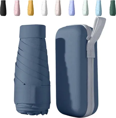 Produktbild von Mini Regenschirm Taschenschirme UV-Schutz Kompakt Faltbarer Reise Regenschirm