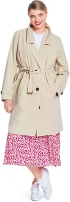 Imagen del producto de Abrigo tipo trench para mujer, diseño clásico, tallas 46-60, ideal para el uso diario