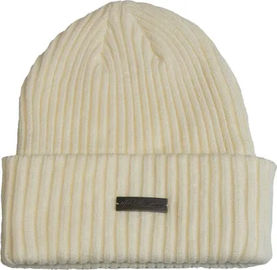 Produktbild von Mitchell & Ness Cuff Knit Wintermütze - METAL LOGO offwhite