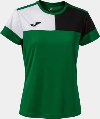 Image de T-shirt femme joma vert ciel-noir l-sportif & respirant