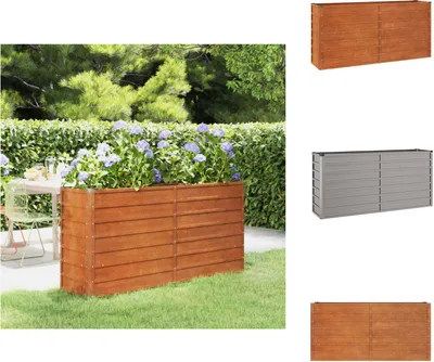 Produktbild von vidaXL Hochbeet Rostig 160x40x77 cm Cortenstahl -  Blumentöpfe & Pflanzgefäße