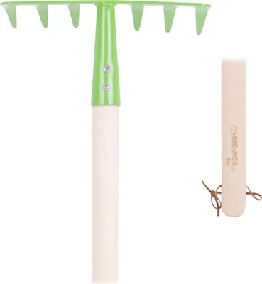 Obrázek produktu pro Bigjigs Toys Zahradní hrábě zelené