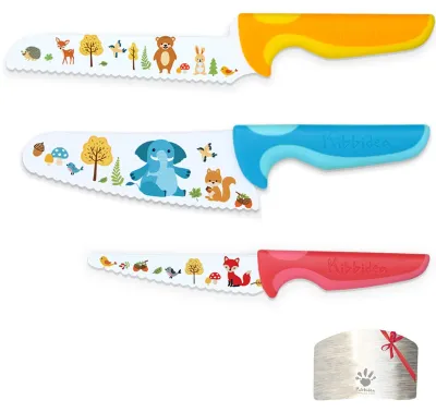 Imagen del producto de Juego de 4 utensilios de cocina para niños, para cocinar de forma segura