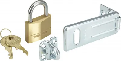 Immagine prodotto di Master Lock 140703EURD Pack include porta Hasp e lucchetto con chiave