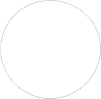 Obrázek produktu pro Kovový prstenec, bílý, Ø 45 x 0,3 cm