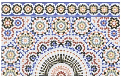 Produktbild von Wandfliesen Bordüre 40×25 cm – FL25804