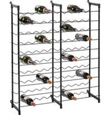 Productafbeelding van Flessenrek staal voor 100 flessen