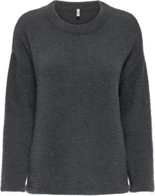 Produktbild von ONLY ONLPETRA LS LOOSE O-NECK CC KNT Blackened Pearl S