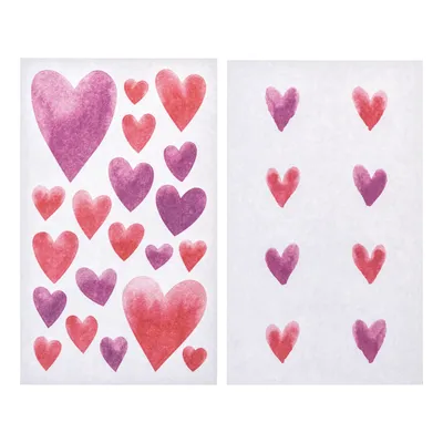 Produktbild von Sticker "Herzen Aquarell"
