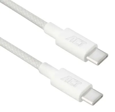 Zdjęcie produktu dla ACT AC3084, 1 m, USB C, USB C, USB 2.0, 0,48 Gbit/s, Biały
