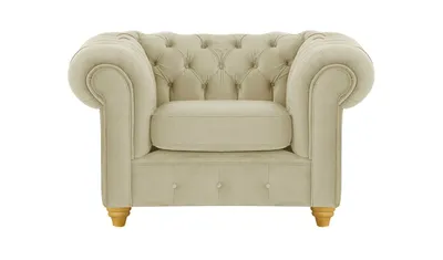 Produktbild von SLF24 - Sessel Chesterfield Max - beige - Velluto 3