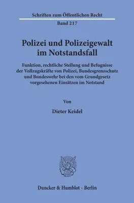 Produktbild von Polizei und Polizeigewalt im Notstandsfall.