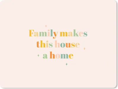 Produktbild von MuchoWow® Mauspad Mousepad Zitate - Die Familie macht aus dem Haus ein Zuhause - Sprichwörter - Familie 23x19 cm - Mousepads - Maus Mat - Pad - Mausunterlage - Schreibtischunterlage - Mauspad