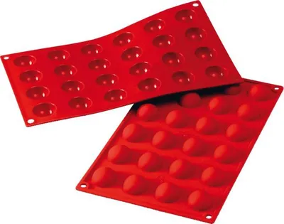 Produktbild von SILIKOMART Halbkugelform 24er, Silikon, Länge: 300 mm, Breite: 175 mm