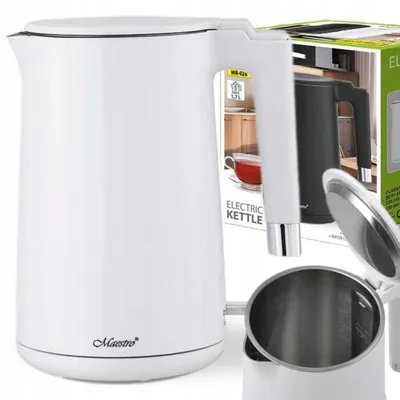 Obrázek produktu pro Maestro Rychlovarná konvice bílá bezdrátová 1,7 l 2201 W