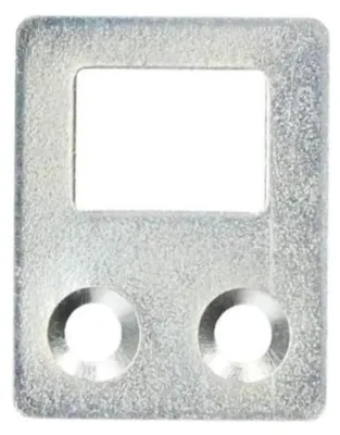 Productafbeelding van KOTARBAU kastophangers 25 x 20 x 1,2 mm Ver. Vormen kastophanging meubelophanging bedbeslag verzinkt meubelophanging zilver platte verbinder 25 x 20 x 1,2 mm zilver